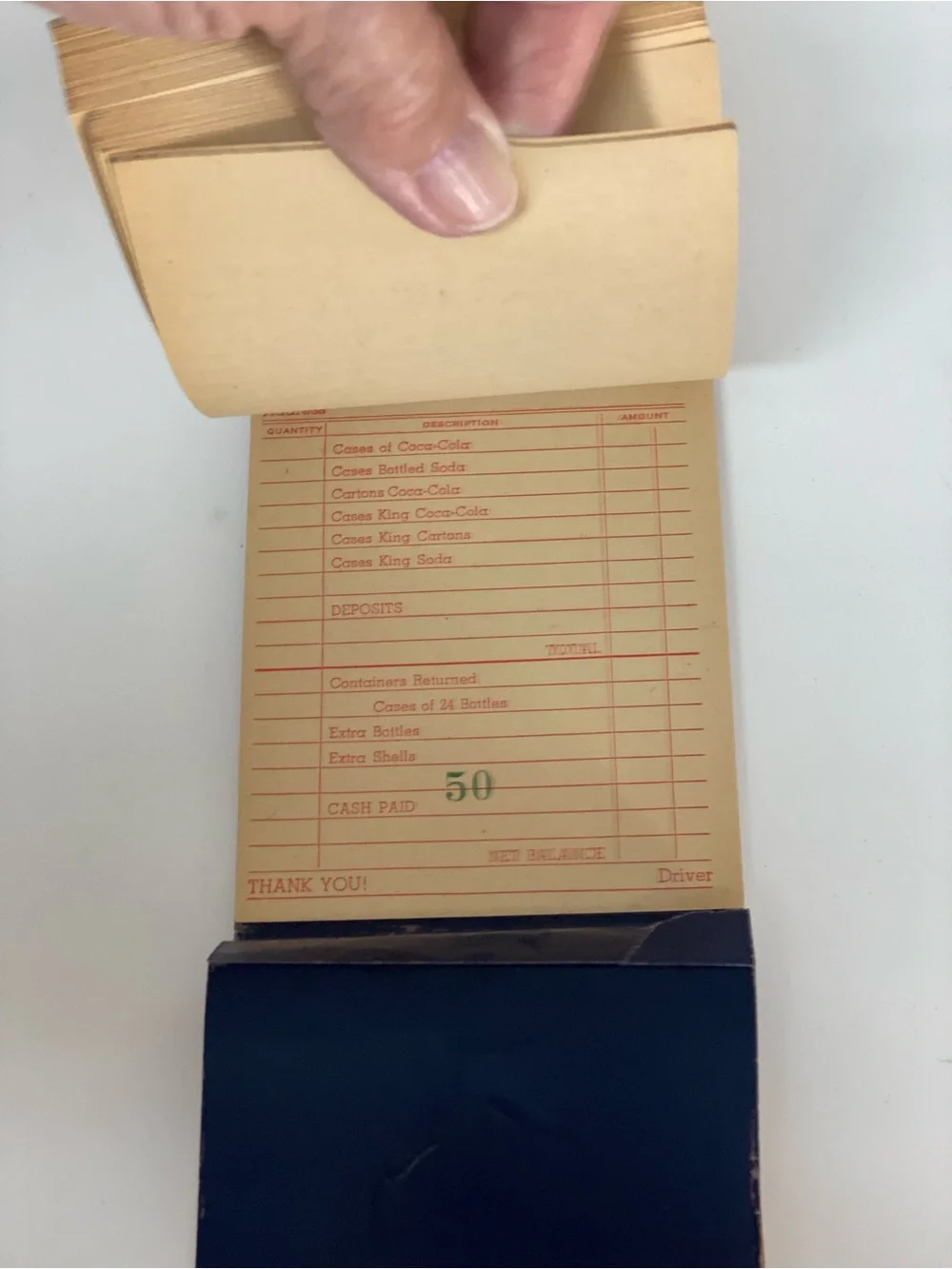 Vintage Coca-Cola Bottling Company Invoice Receipt Book Tell City Ind. Ephemera